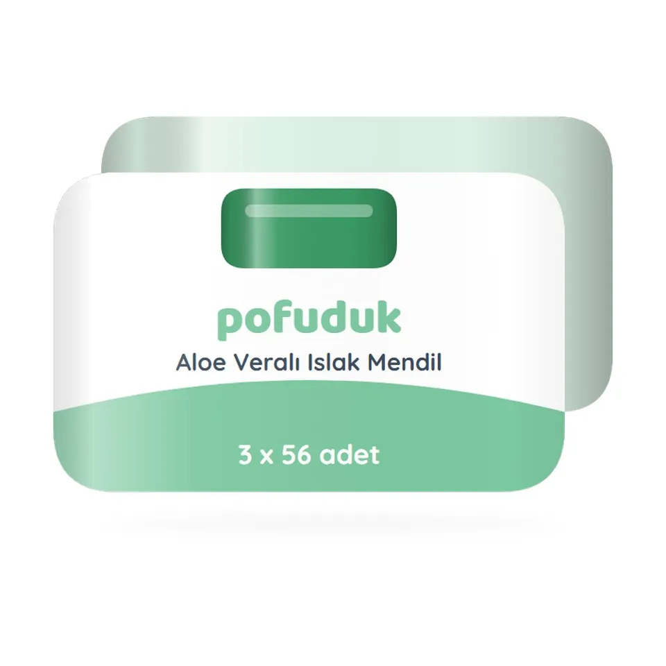 Pofuduk Aloe Veralı Islak Mendil 3x56 Adet