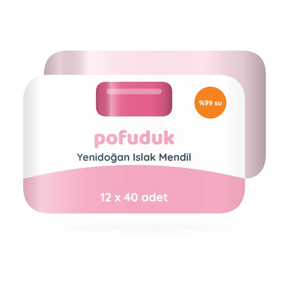 Pofuduk Yenidoğan Islak Mendil 12x40 Adet