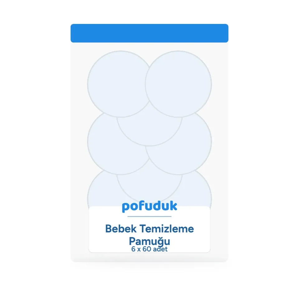 Pofuduk Bebek Temizleme Pamuğu 6x60 Adet