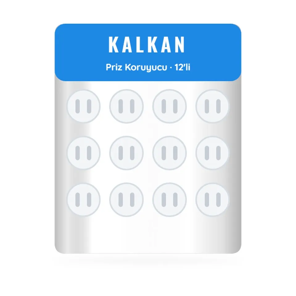Kalkan Priz Koruyucu 12'li